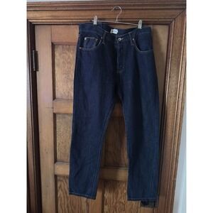 Taylor Stitch Jeans Mens 32x29 Blue Slim Selvedge Denim Dark Wash Button Fly